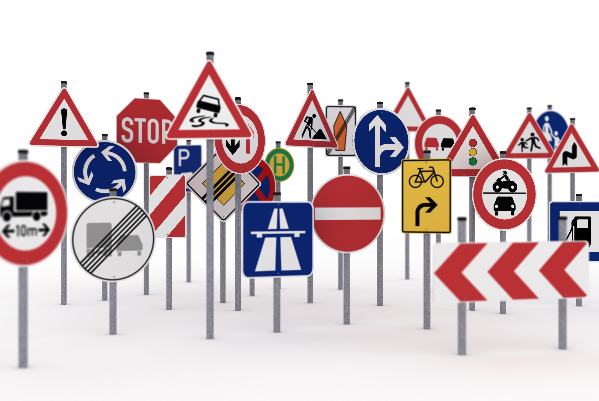 Prometni znaki so nujno potrebni za tekoče delovanje prometa